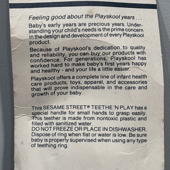 Sesame Street Playskool Baby Teether Teethe’n Play Cookie Monster Ernie Big Bird - Picture 7 of 9